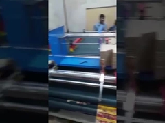 Halbautomatische Verklebmaschine zur doppelten Zufuhr von Wellpappe