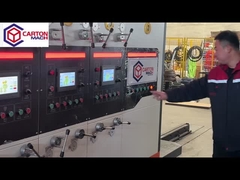 Gewölbter Kartonkasten, der Maschine herstellt