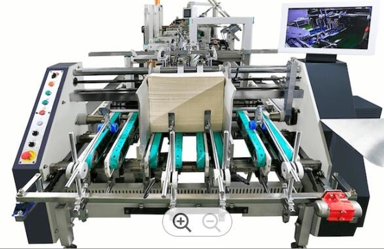 Hochgeschwindigkeits-1200mm Karton-Ordner Gluer-Maschine für gewölbten Kasten und Papier
