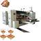 Hydraulischer angetriebener Pizza-Kasten, der Maschinen-Pappstempelschneidene Maschine Mehrfarben herstellt