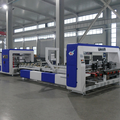 Gewölbte Karton-Kasten-Ordner Gluer-Maschine vollautomatisch