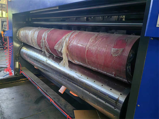 Automatische Hochgeschwindigkeits-Flexodrucker-Stanz- und Rillmaschine