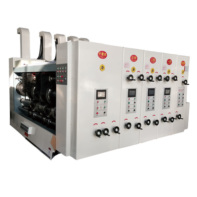Weiterentwickelte Walzkartonbox-Maschine Flexo-Druck-Slotting-Stampen-Schneiden