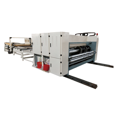 Vorderkante, die 4 Farbe-Flexo-Drucker-Slotter Die Cutter-Maschine einzieht