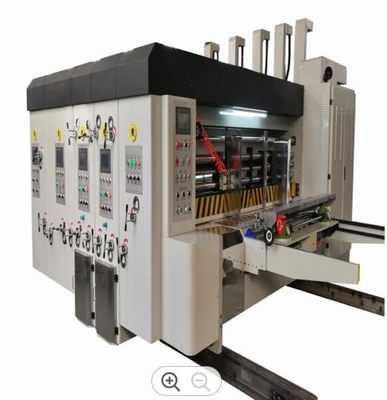 380v 3 Farbdrucker-Slotter Die Cutter-Stapler-Maschinen-automatische hohe Geschwindigkeit